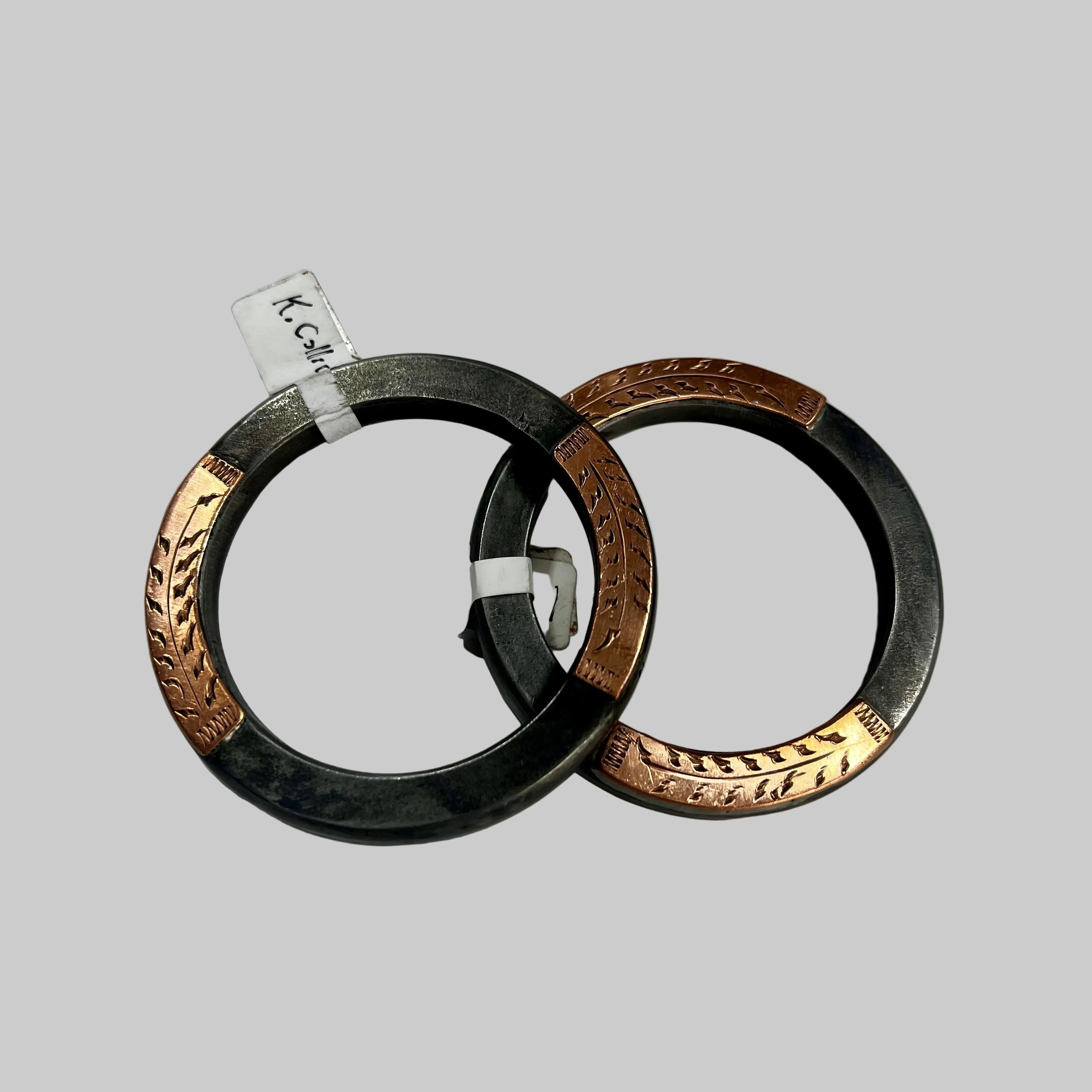 K. Collier chap ring  (copper wheat)