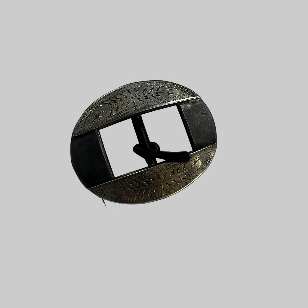 K. Collier 3/4” cart buckle (silver wheat)