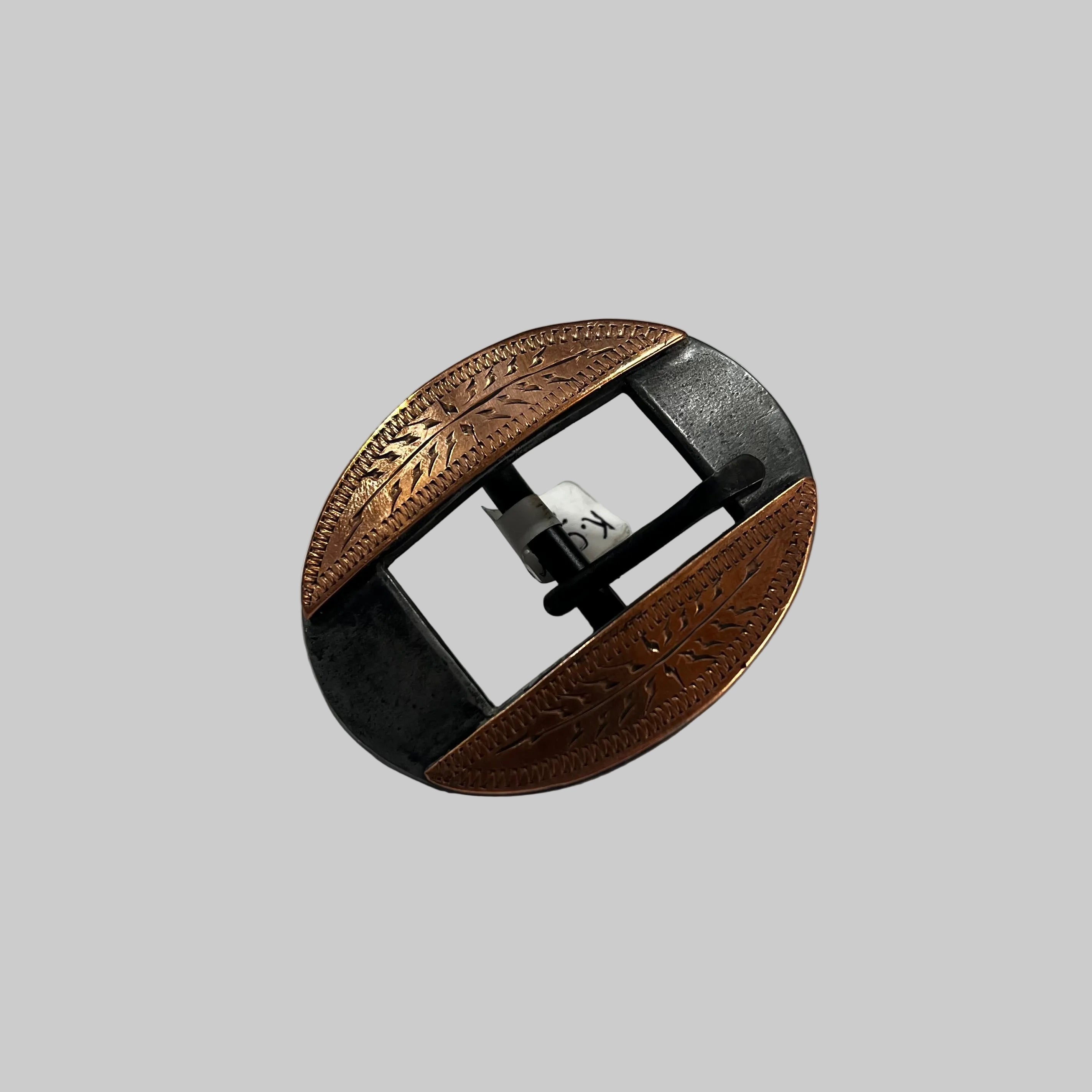 K. Collier 3/4” cart buckle (copper wheat)