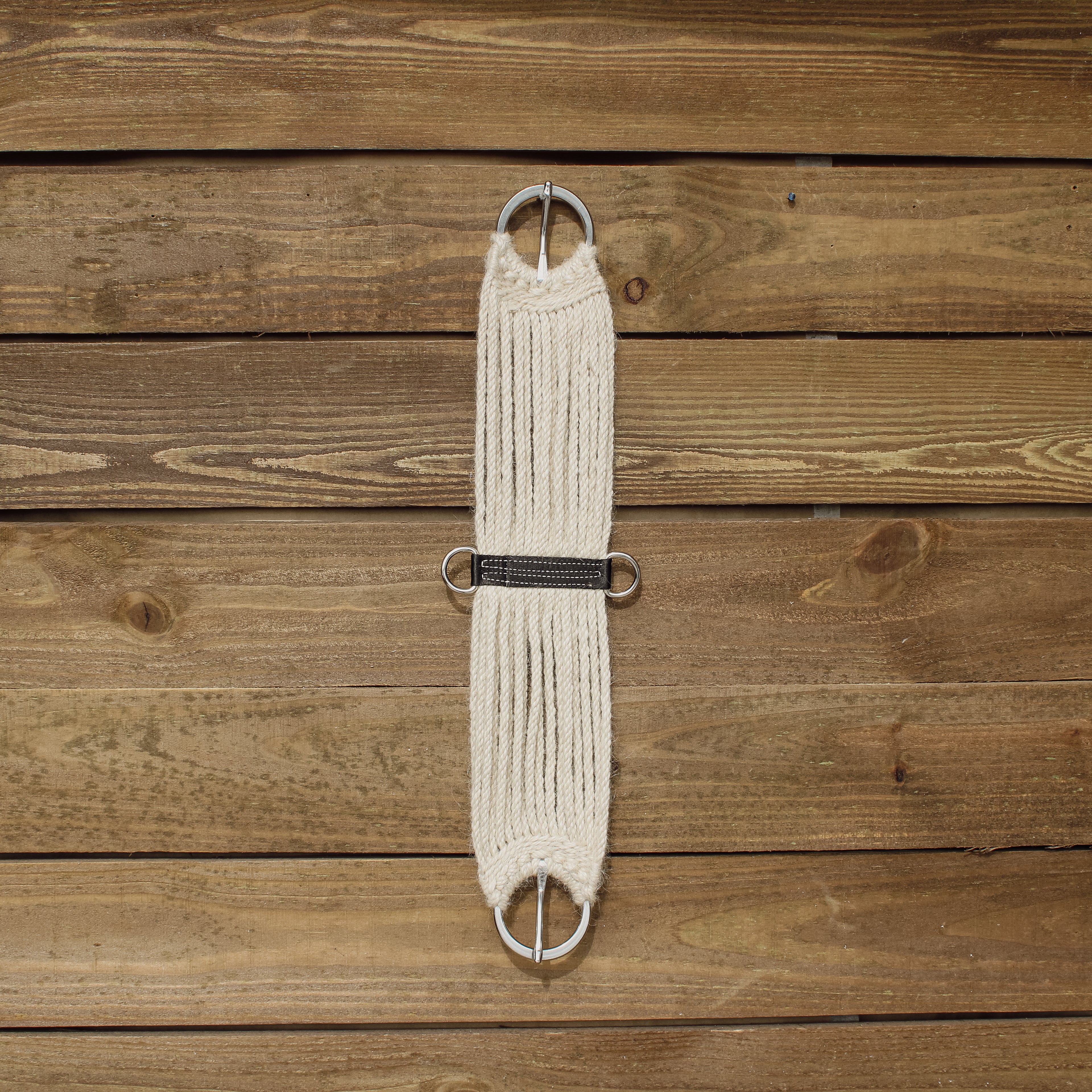 White Mohair Straight Cinch